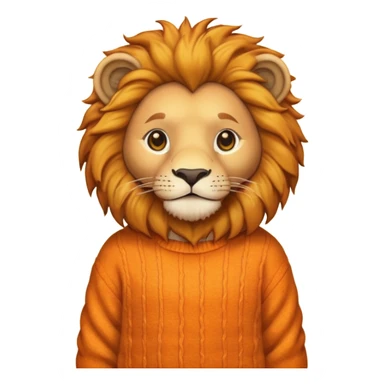 lion wearing jumper sticker