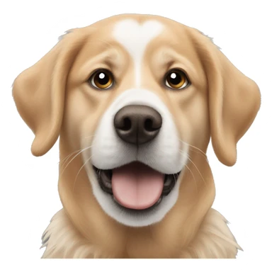 Snowflake landing on dogs nose sticker