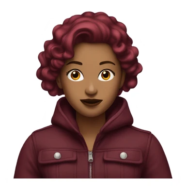 burgundy pursue mid miu sticker