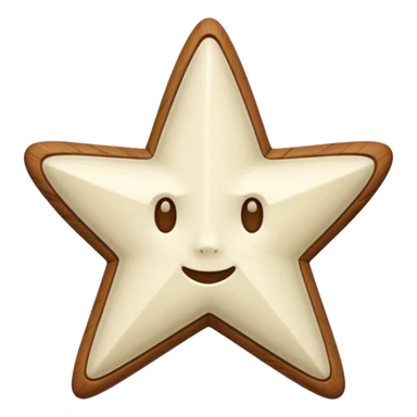 star carved from ivory sticker