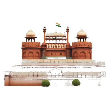 the red fort in delhi sticker