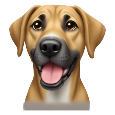 Blackmouth cur dog sticker