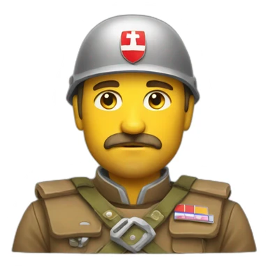 Slovakian mountain general sticker