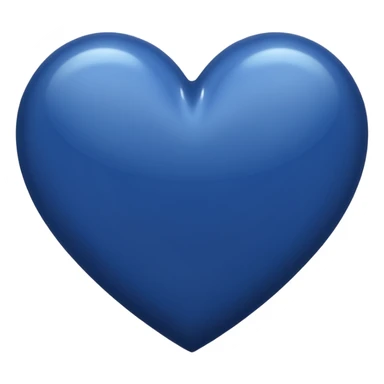 Navy blue heart sticker