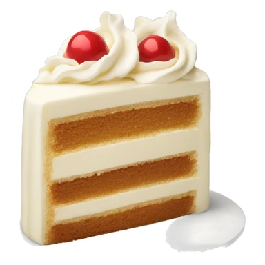 soft cream light vanilla cake sticker