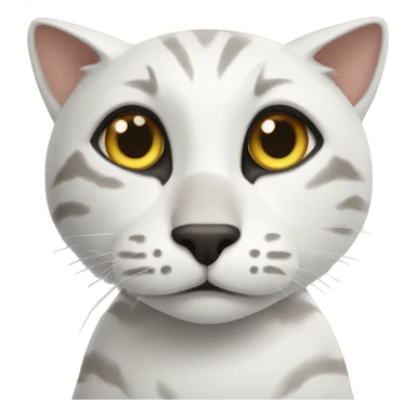 Белый кот sticker