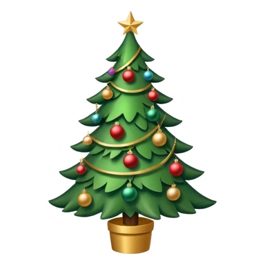 Christmas tree sticker