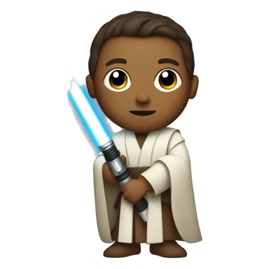 jedi holding a light saber sticker