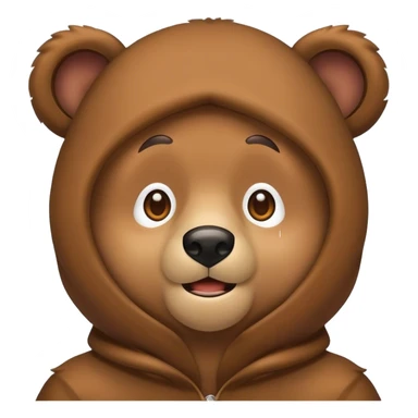 Man in a bear suit sticker