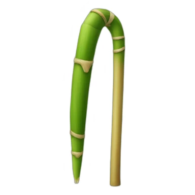 Christmas sugar cane sticker