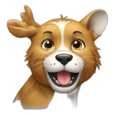 Animal salutes sticker