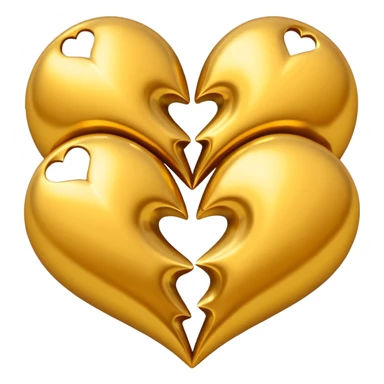 3 hearts of friendship sticker