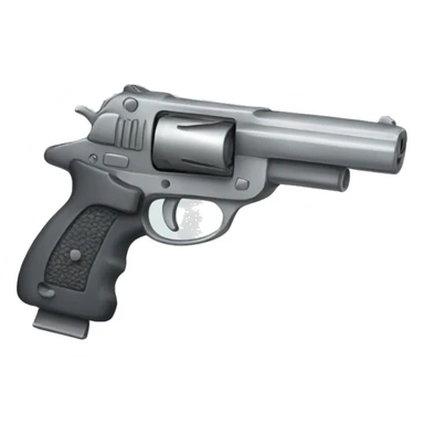 grey pistol with a grey ribbon sticker