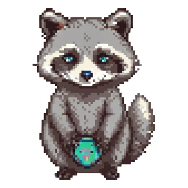 raccoon sticker
