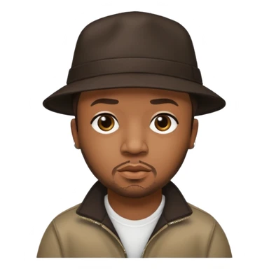 Timbaland with dark brown hair sticker