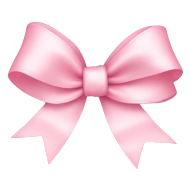 light pink ribbon bow sticker