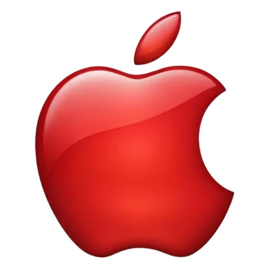 apple logo with no bite taken out of it sticker