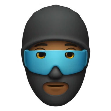 Man with a ski mask  sticker