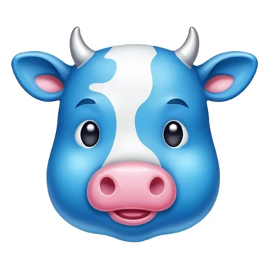 blue cow gummy sticker