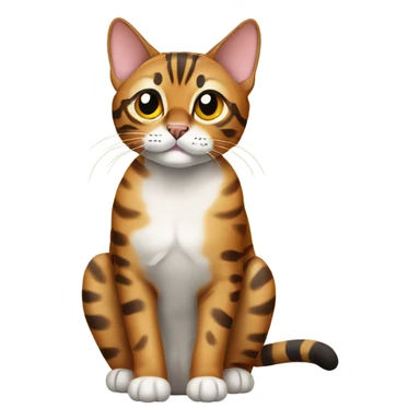 bengal cat sitting  sticker