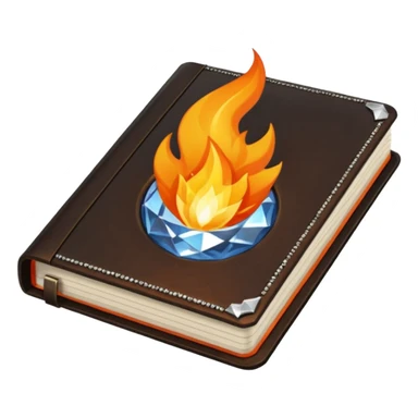 Combine these to make 1. 📓🌎💎🫥🔥⚖️ sticker