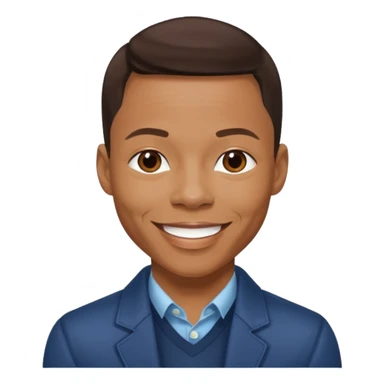 Ronnie DeVoe with dark brown hair  sticker