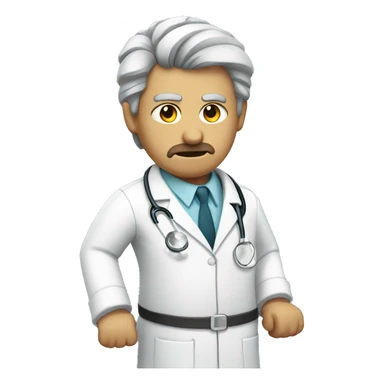 Doctor unhappy  sticker