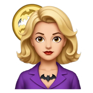 bat signal shining out with bette porter from the l word sticker