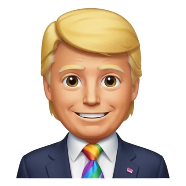 Trump gay sticker