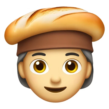 baguette with beret sticker