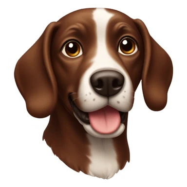 Brown chocolate dog sticker
