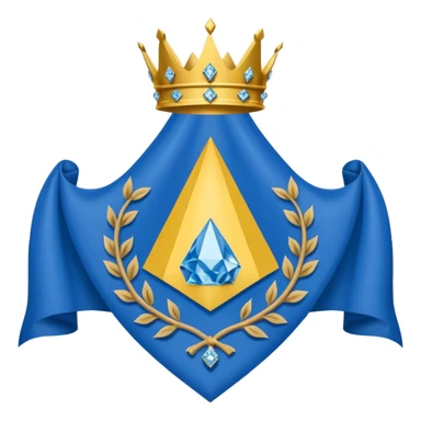 Delaware flag with blue and buff diamond and coat of arms sticker