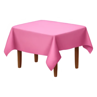 Table with pink table cloth  sticker