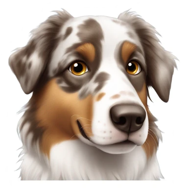 Australian Shepard one blue eye one brown sticker