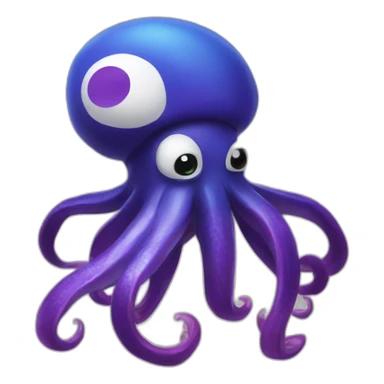 Splatoon squid sticker