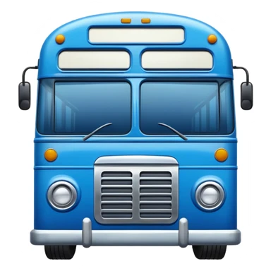 blue bus  sticker