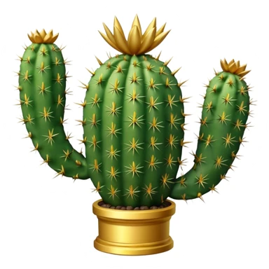 golf trophy shaped like cactus sticker
