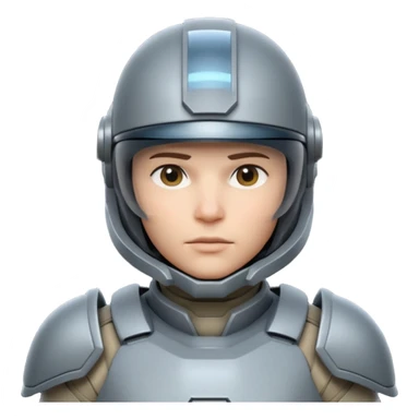 futuristic armored soldier portrait, head and shoulders only, helmet visor, sci-fi armor details, 3D cartoon, mobile game icon style, clean background, no text, no watermark

 sticker