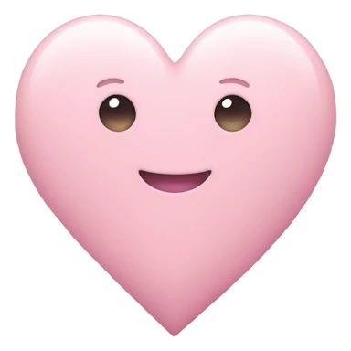 A pastel pink heart sticker
