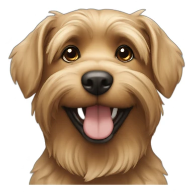 dog-large-yorkshire-older-tan-black-closeup-smile sticker