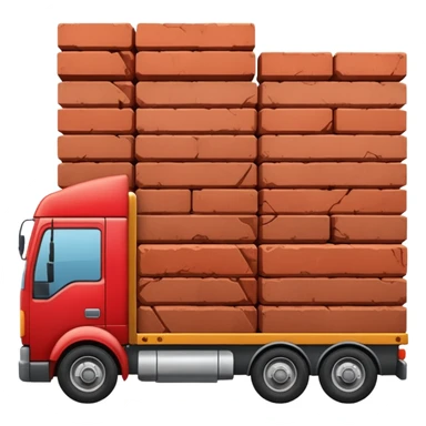 A truckload of bricks sticker