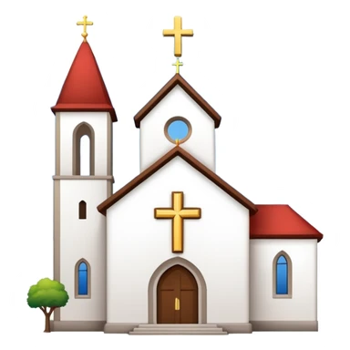 generar emoji de la oblea blanca de la iglesia que es redonda con un cruz en medio  sticker