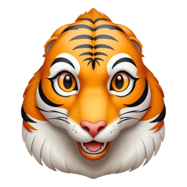 A fusion of a goose and a tiger sticker