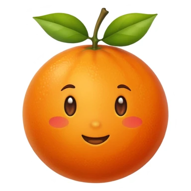 orange furit sticker