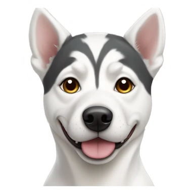 All White husky pit mix  sticker