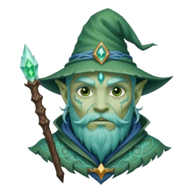 Frost wizard green tattooing sticker
