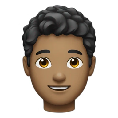 young man working in tech black hair black eyes sticker