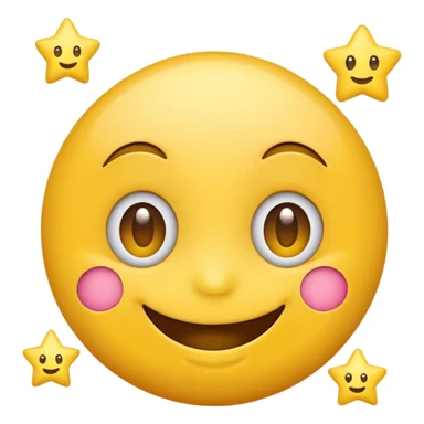 Smiling emoji with star eyes sticker