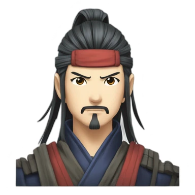 Musashi in manga  sticker