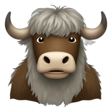yak with a sour face sticker